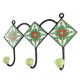 Green Ceramic Floral Tile Hook Online